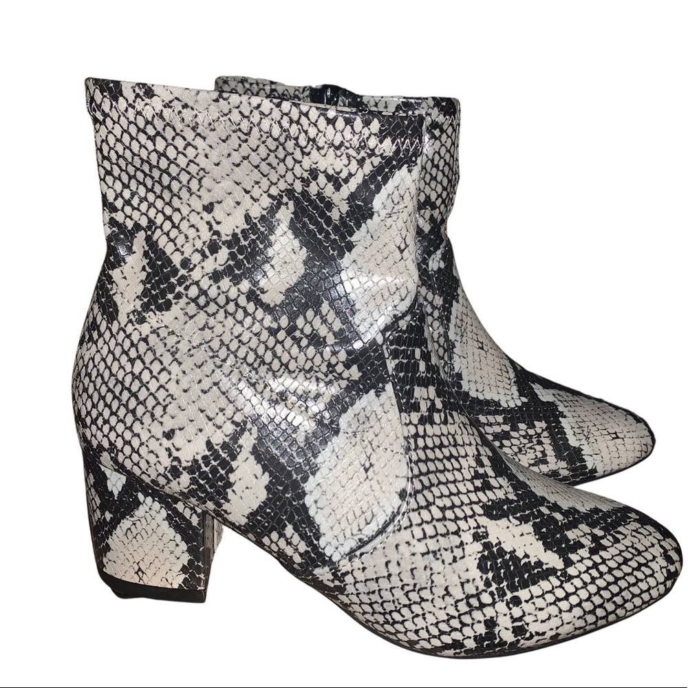 COPY - Time and Tru snake skin, memory foam boots